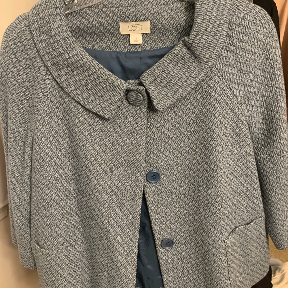 Ann Taylor Loft 3/4 sleeve short jacket